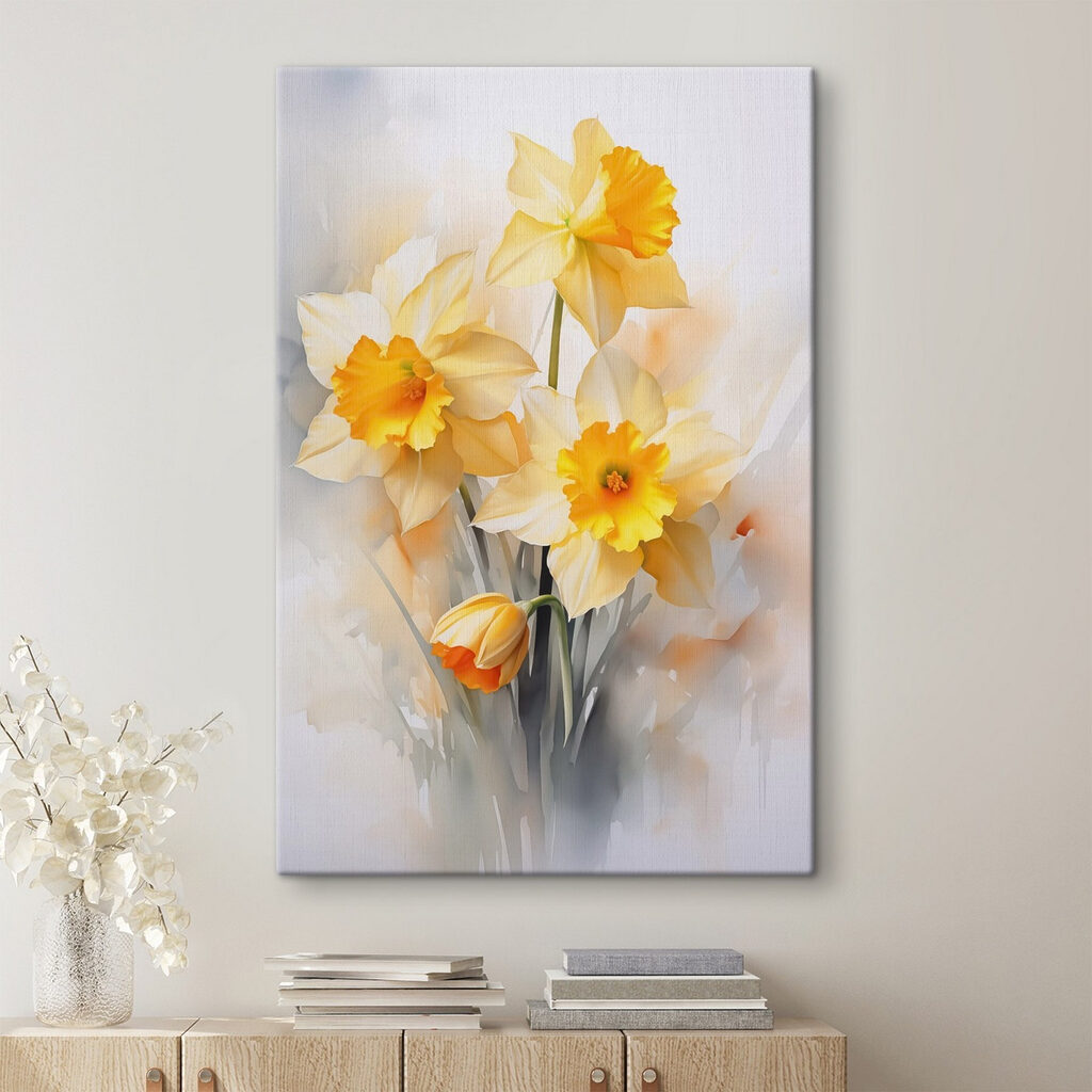 Narcisses aux tons chauds — intérieur 1