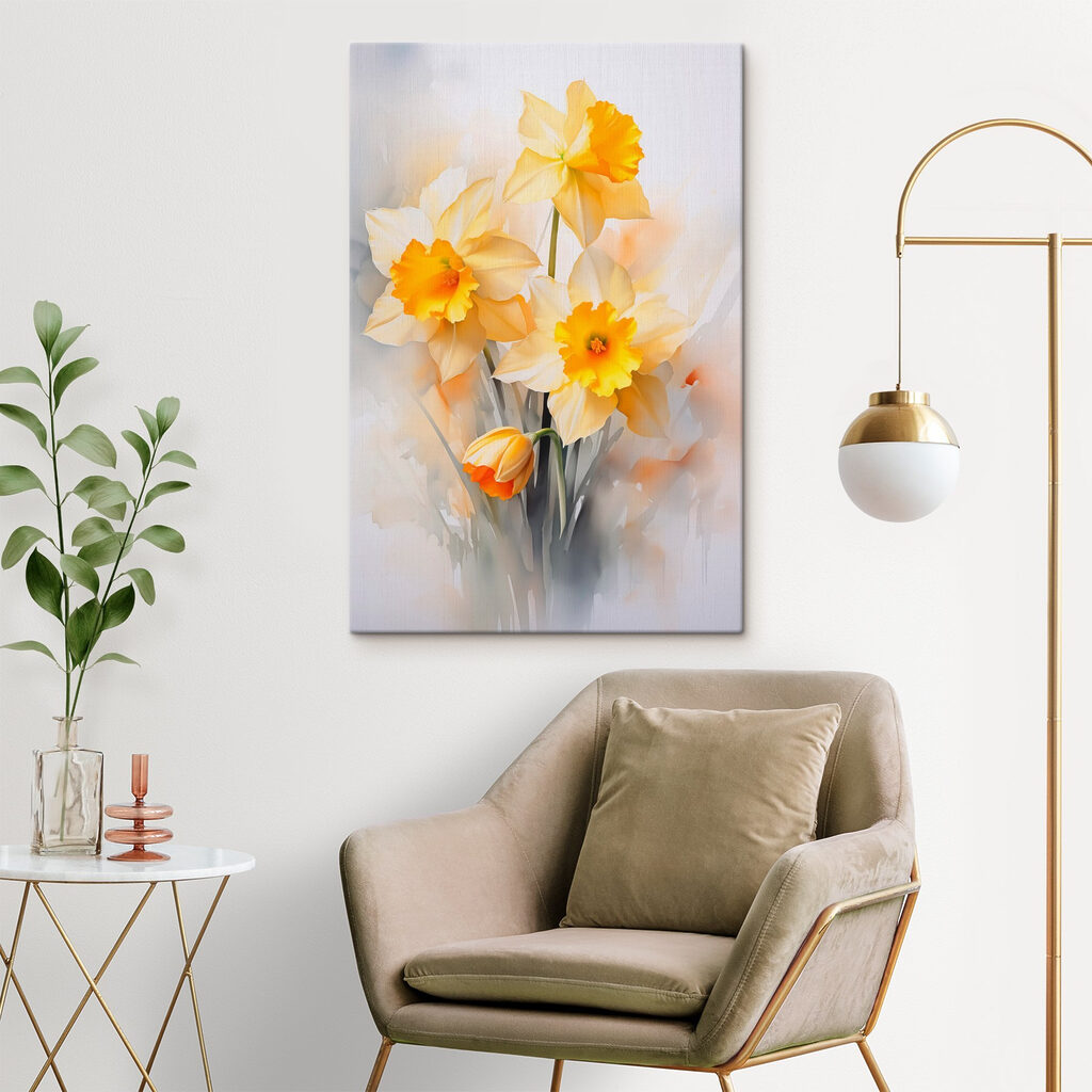 Narcisses aux tons chauds — intérieur 2