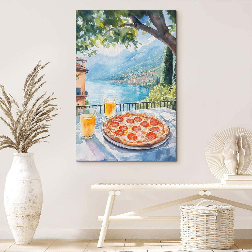 Pizza sous un arbre — intérieur 1