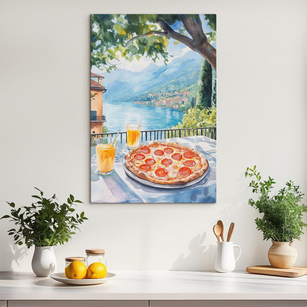 Pizza sous un arbre — intérieur 2