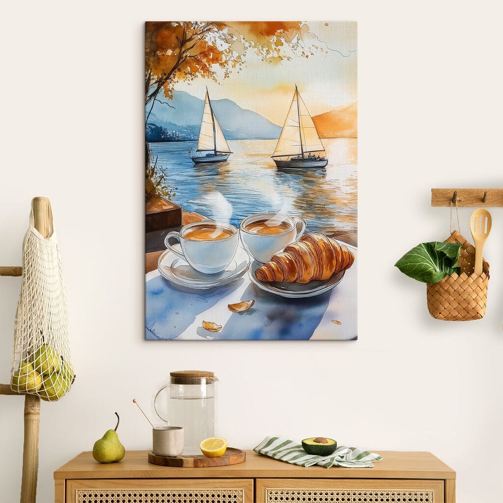Croissant et deux voiliers — intérieur 2