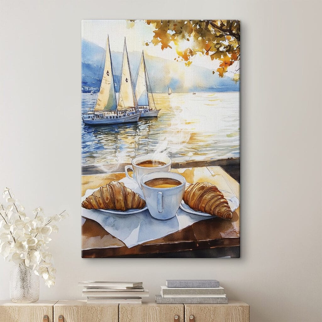 Café matinal et voiliers — intérieur 1