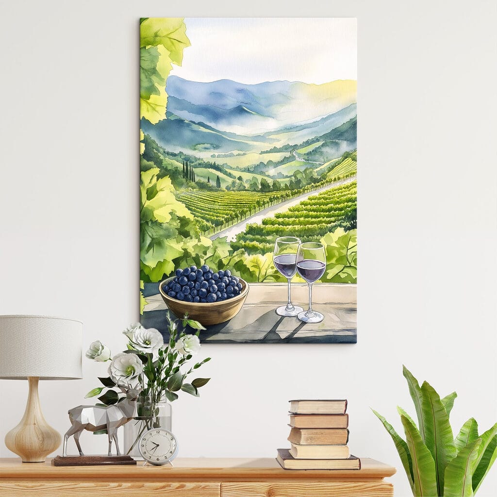 Vin face aux vignes — intérieur 1