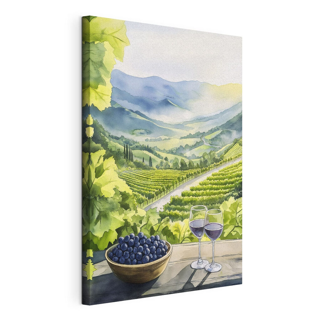 Vin face aux vignes — vue du produit