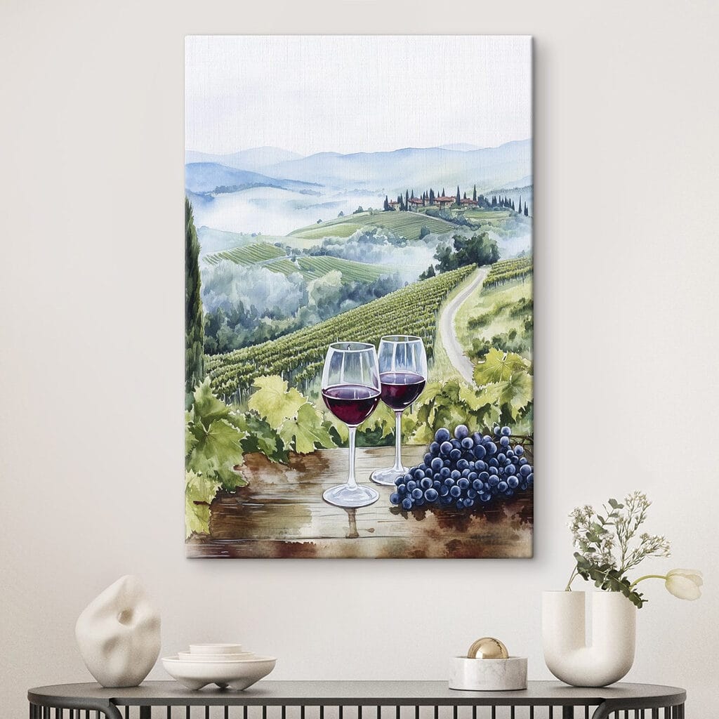 Deux verres au vignoble — intérieur 1