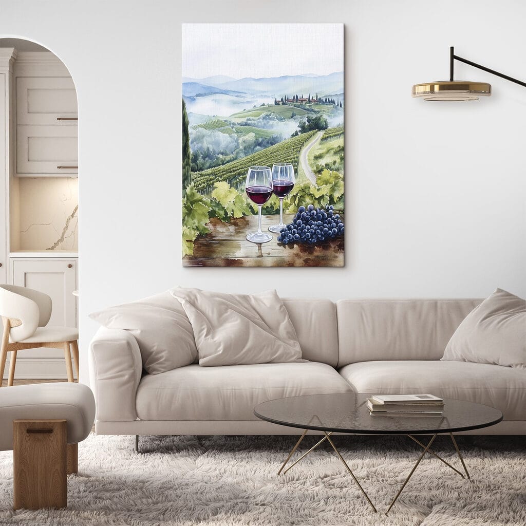 Deux verres au vignoble — intérieur 2