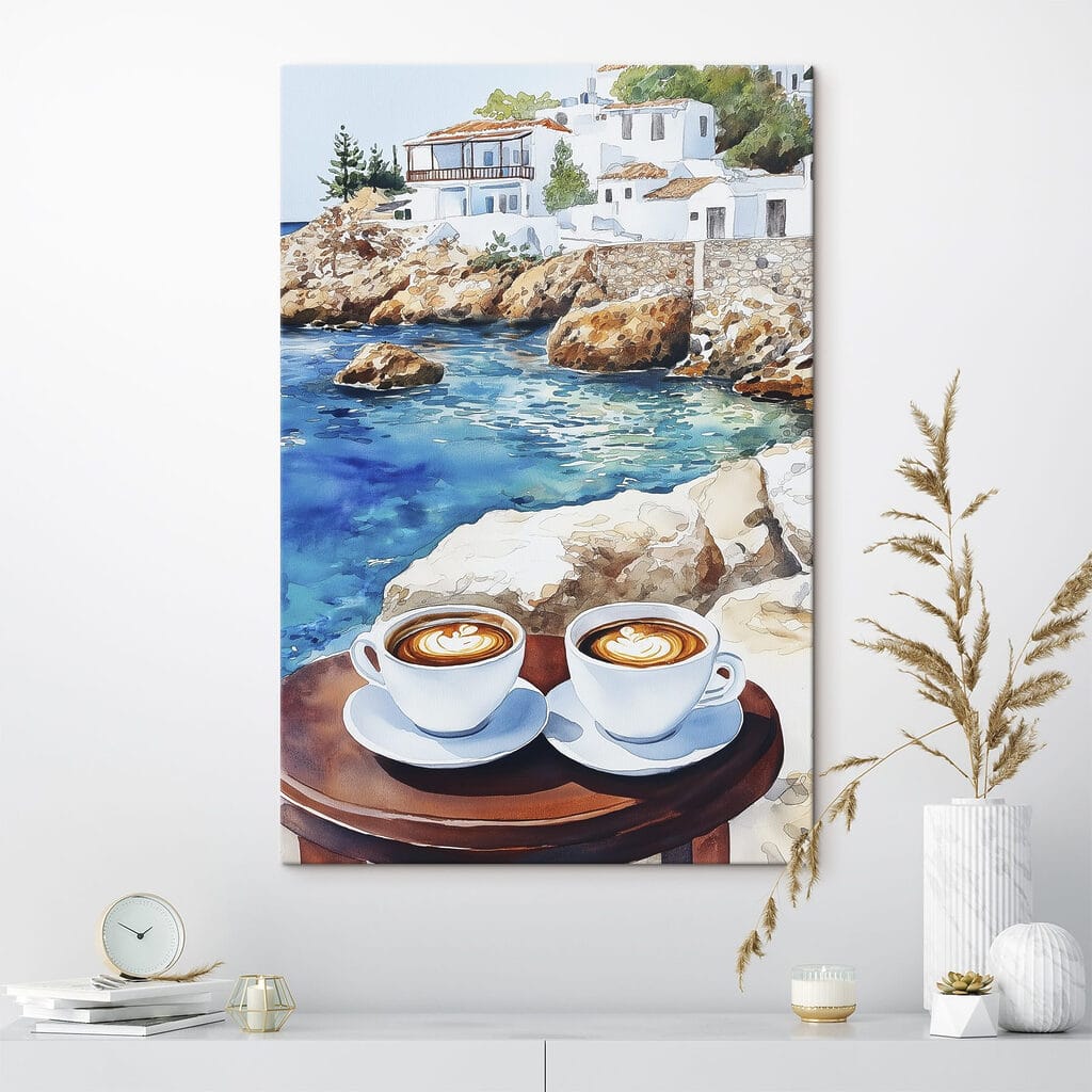 Café et maisons blanches — intérieur 2