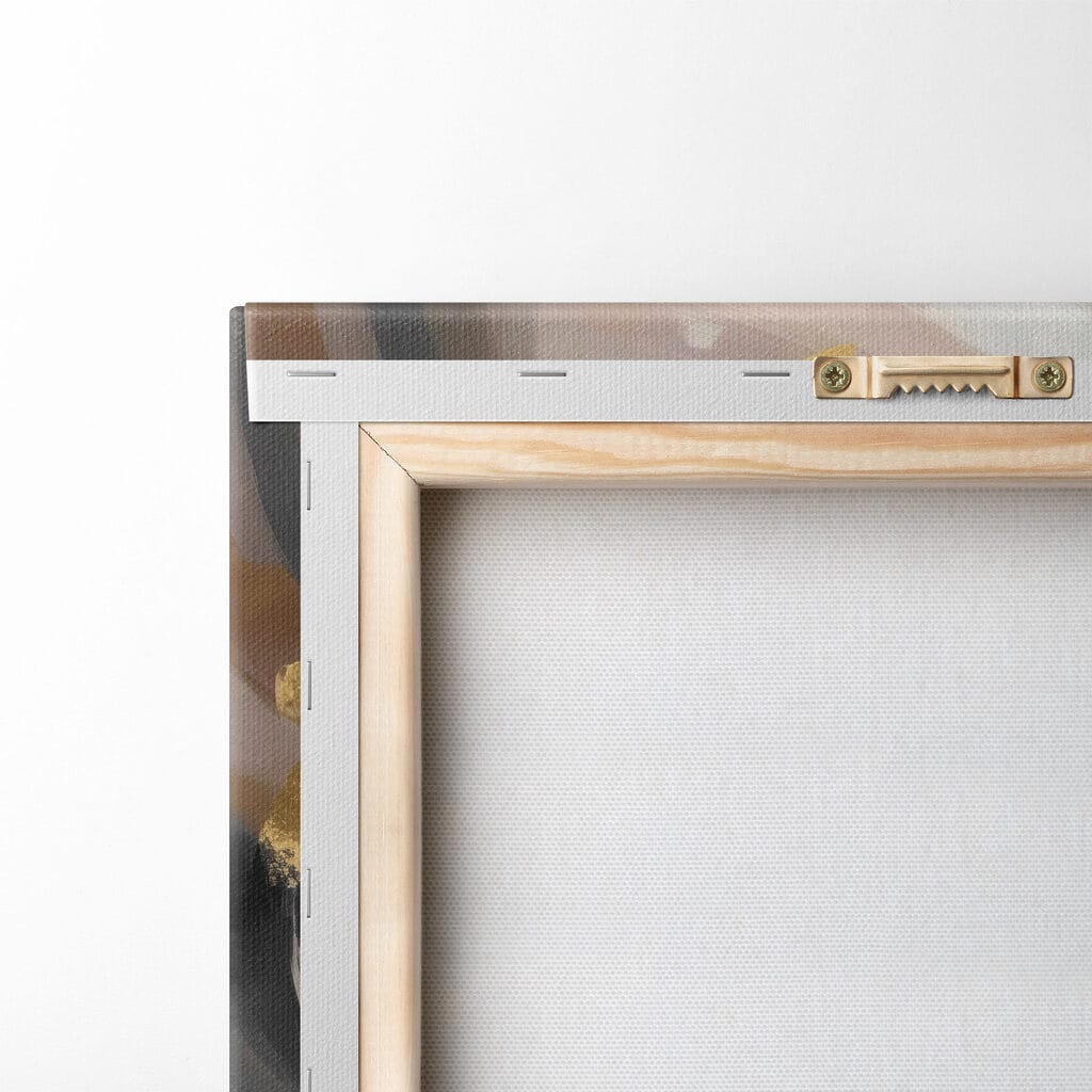 Tourbillon doré sur gris — dos