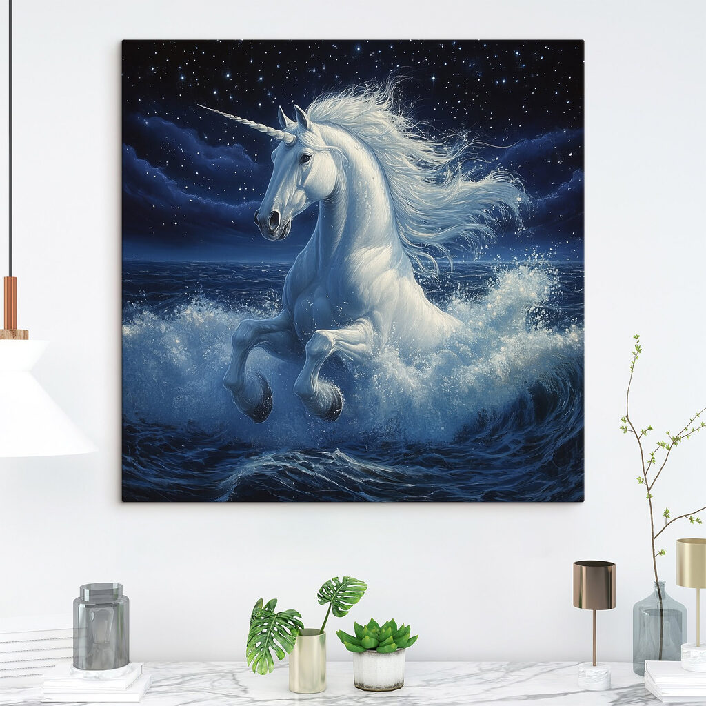 Licorne et vagues nocturnes — intérieur 1