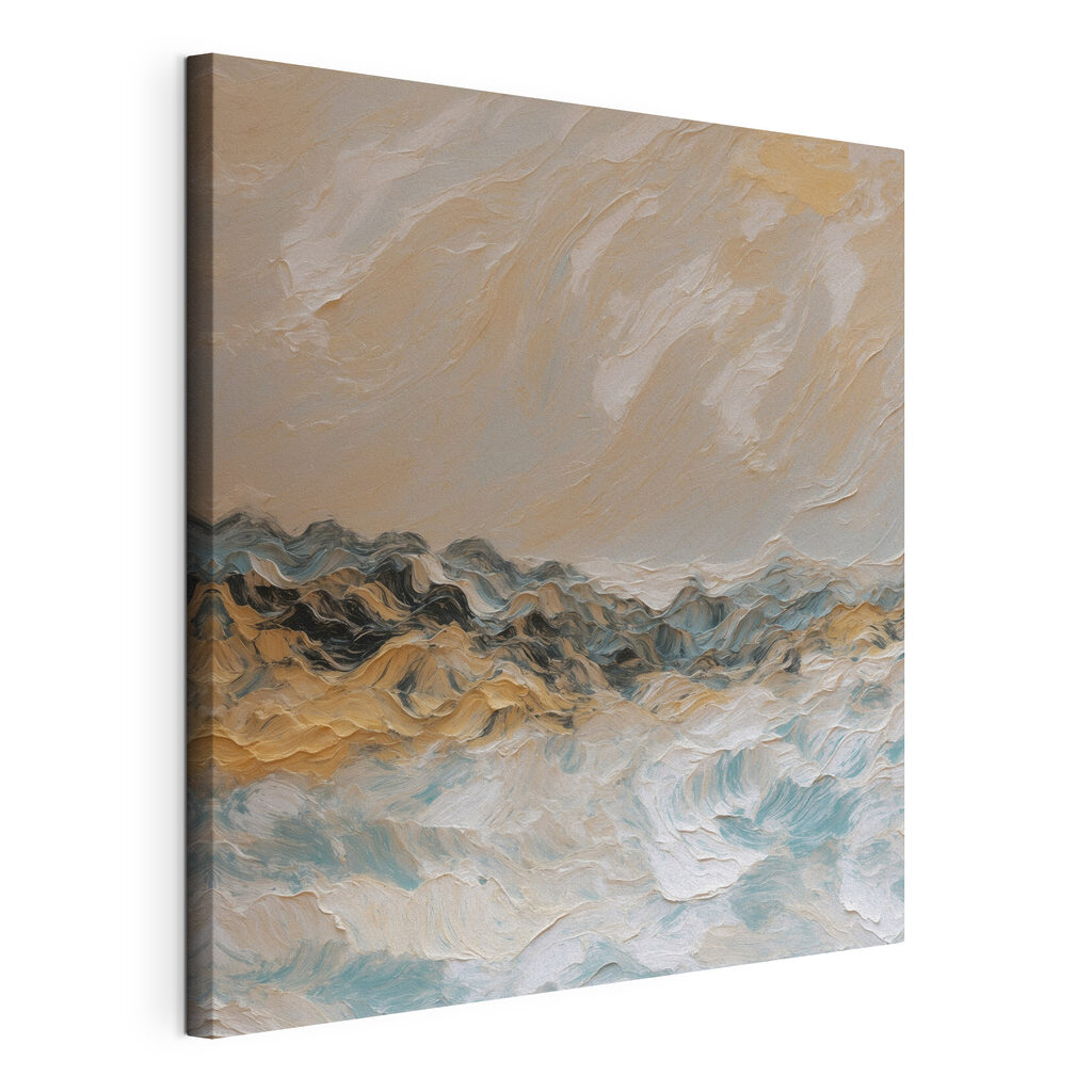 Houle aux tons sable, toile tendue et bord enveloppé