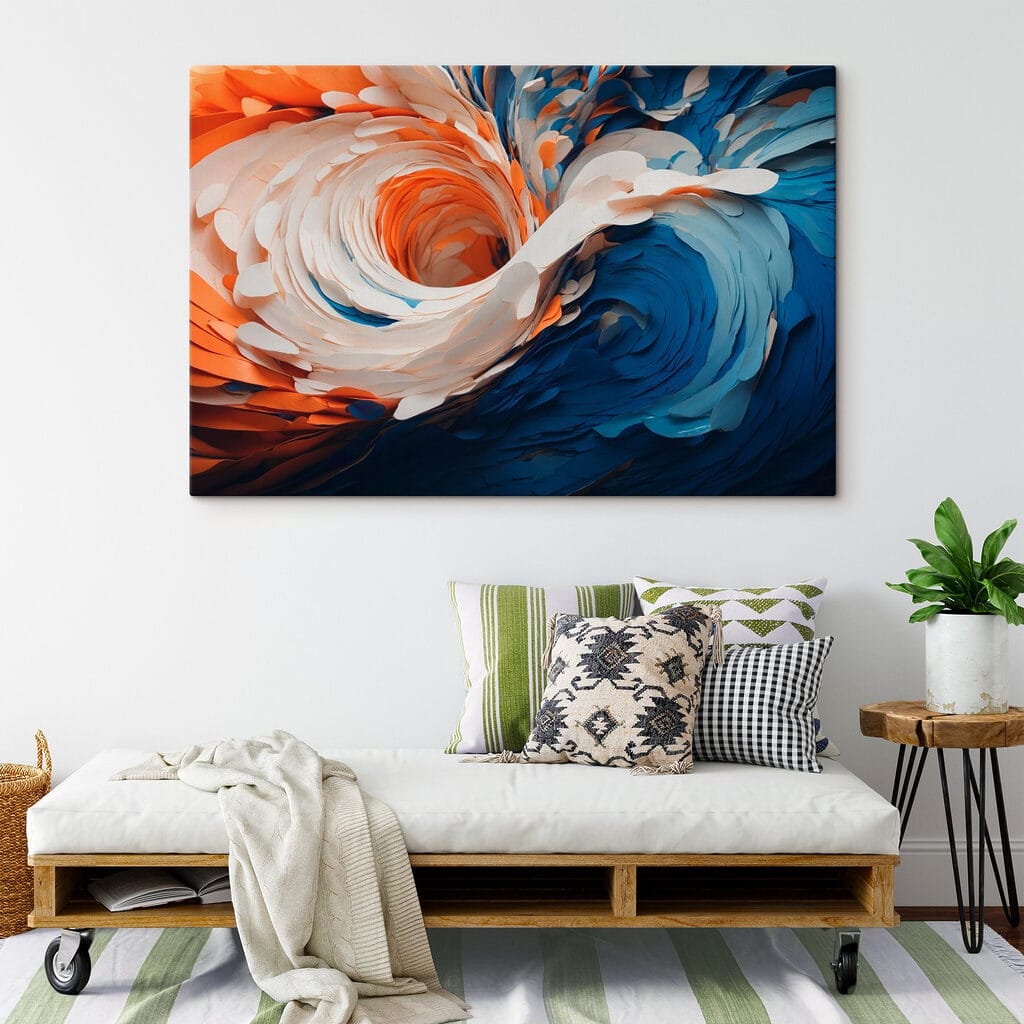Tourbillon bleu et orange — intérieur 3