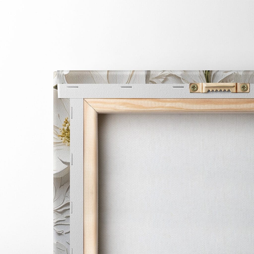 Fleurs blanches entrelacées — dos
