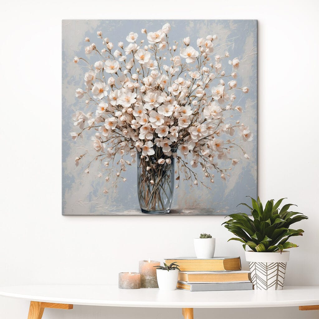 Vase de fleurs blanches — intérieur 3