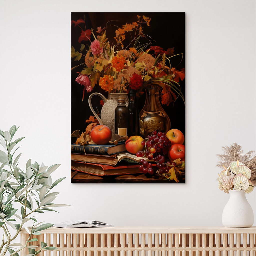 Bouquet d’automne et fruits — intérieur 2