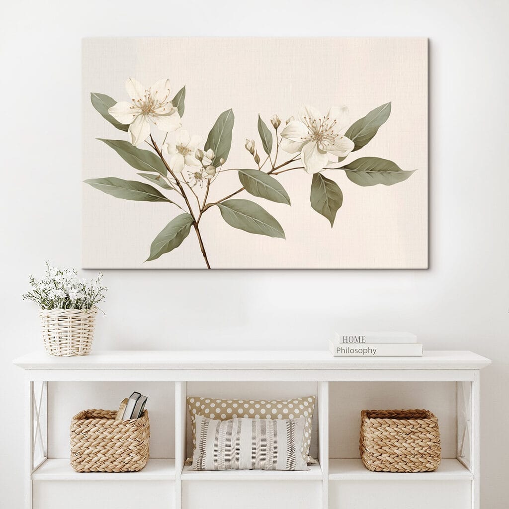 Floraison blanche et feuillage — intérieur 2