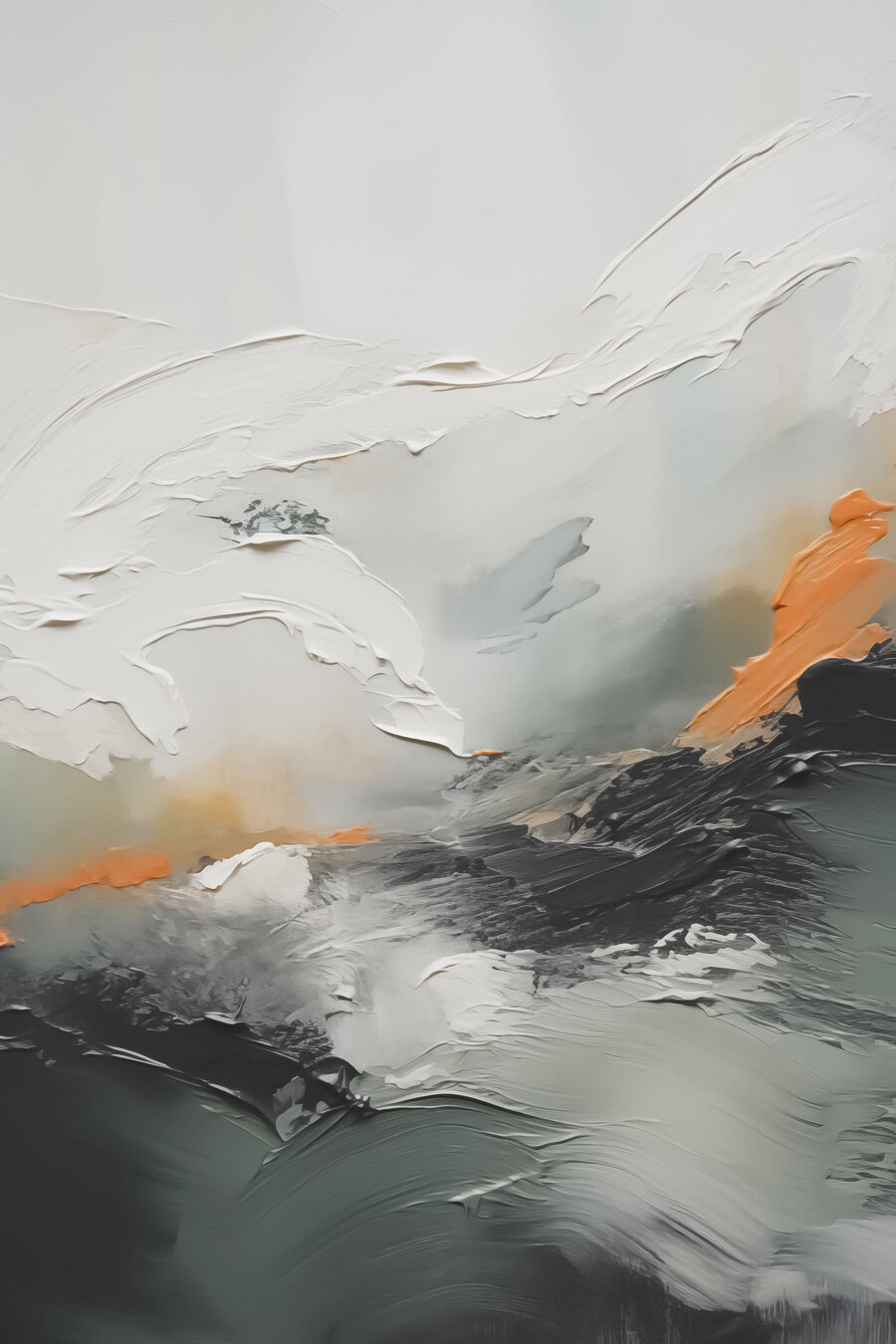 Ligne orange sur gris — motif complet