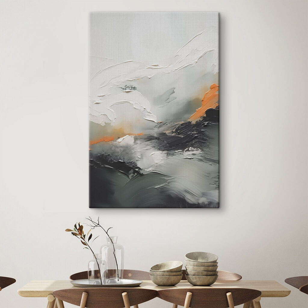 Ligne orange sur gris — intérieur 2
