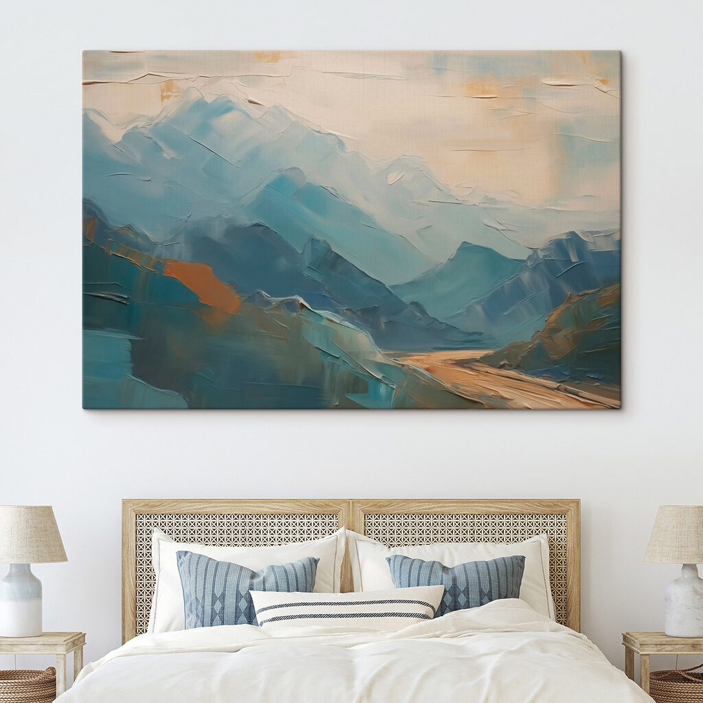 Montagnes bleues et ocre — intérieur 1