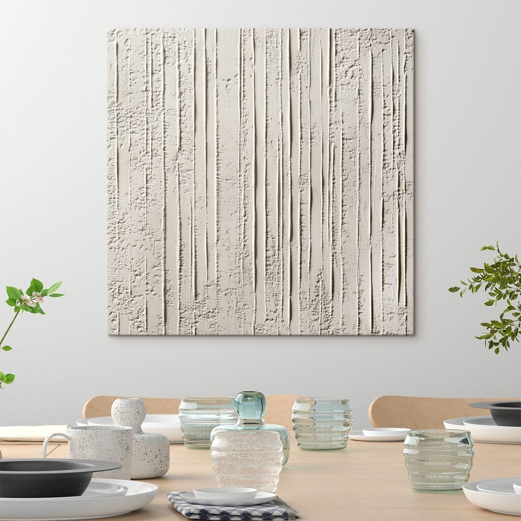 Lignes verticales crème — intérieur 2