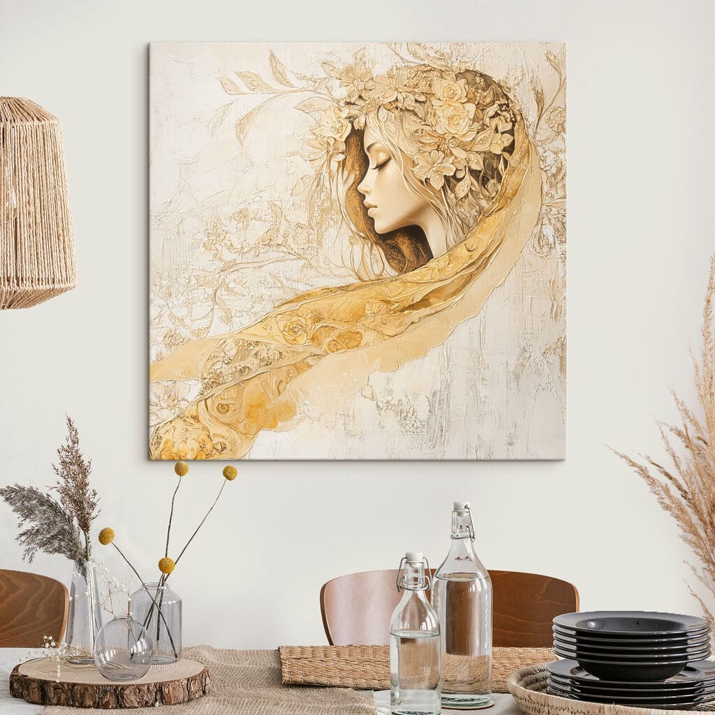 Profil au voile doré — intérieur 1
