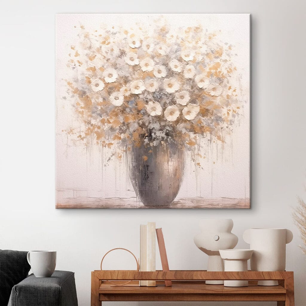 Petites fleurs en gris — intérieur 1