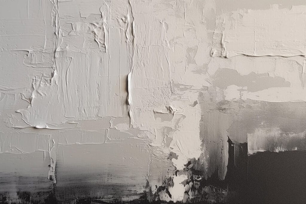 Aplats crème sur gris — motif complet