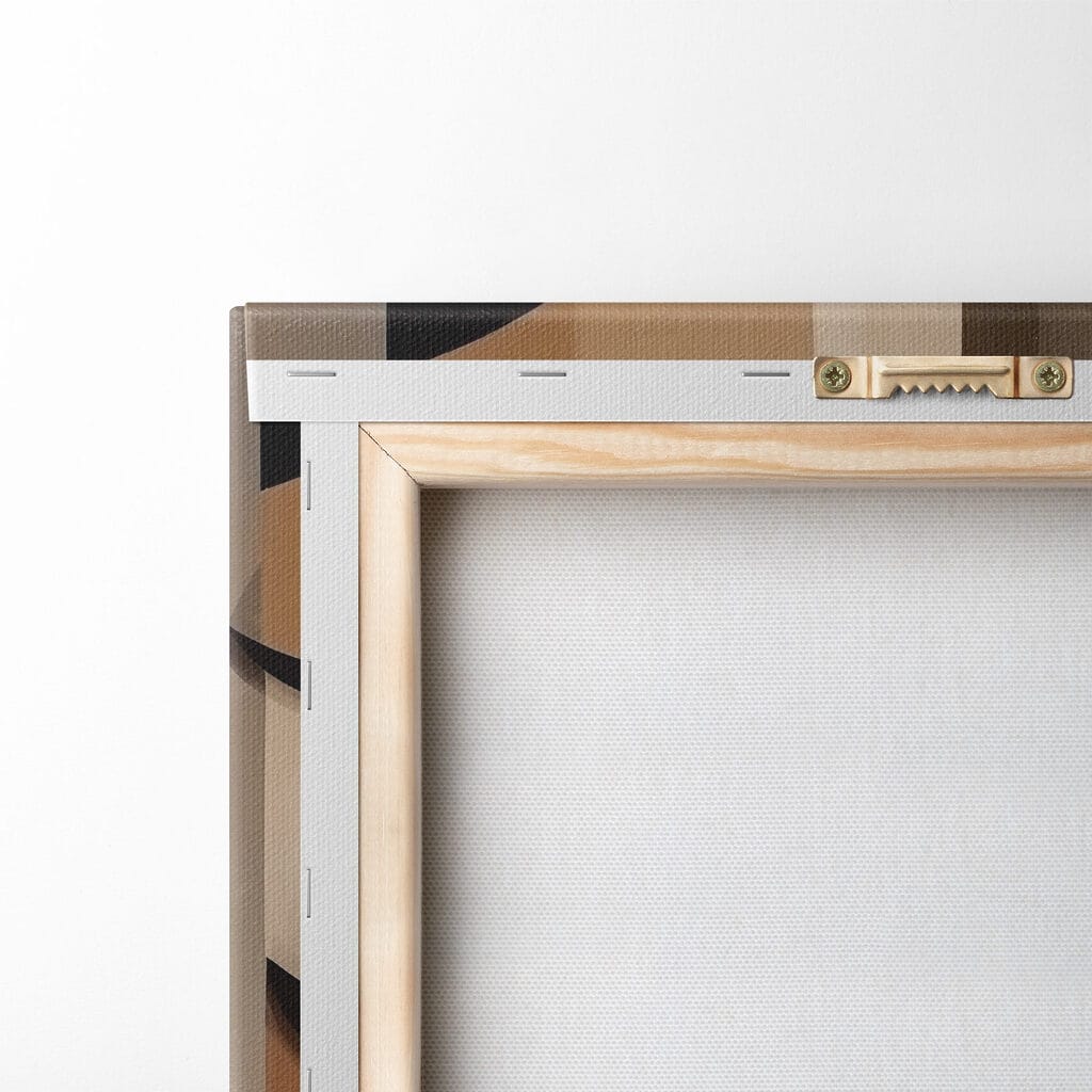 Visage paisible en brun — dos