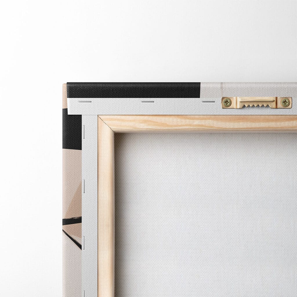 Lignes noires sur beige — dos