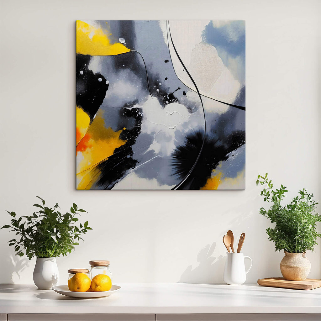 Jaune et encre noire — intérieur 3