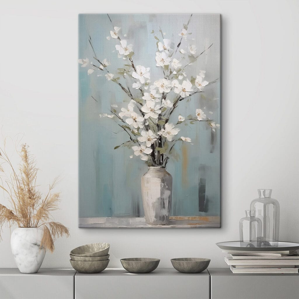 Vase de rameaux fleuris — intérieur 1