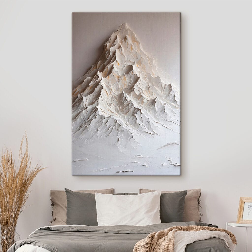 Montagne blanche plissée — intérieur 2