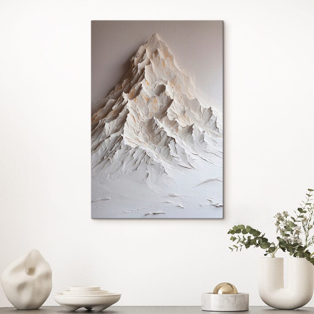 Montagne blanche plissée — intérieur 3
