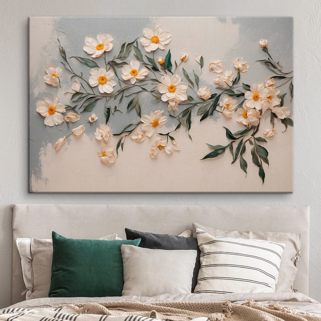 Rameau en fleurs blanches — intérieur 2