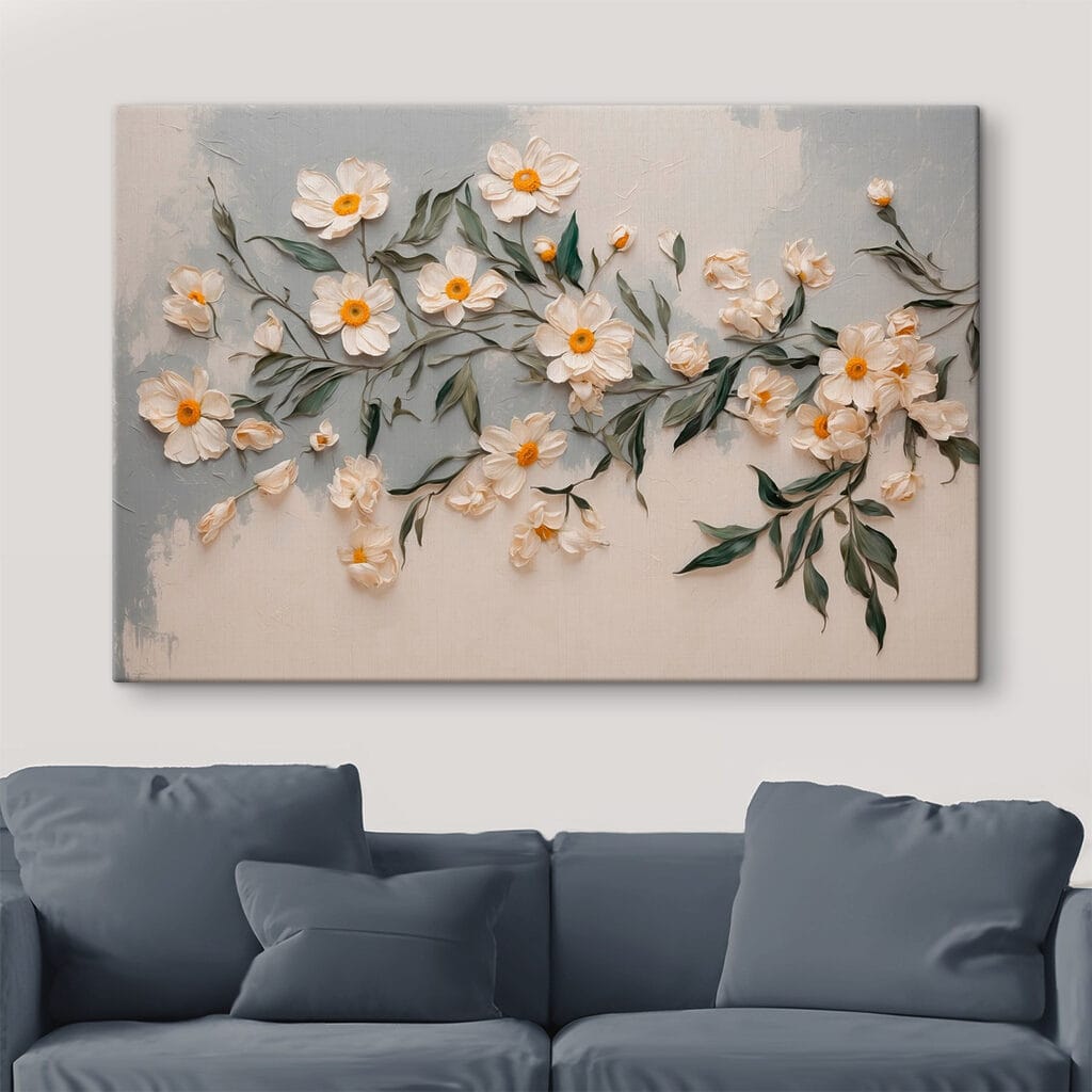 Rameau en fleurs blanches — intérieur 3