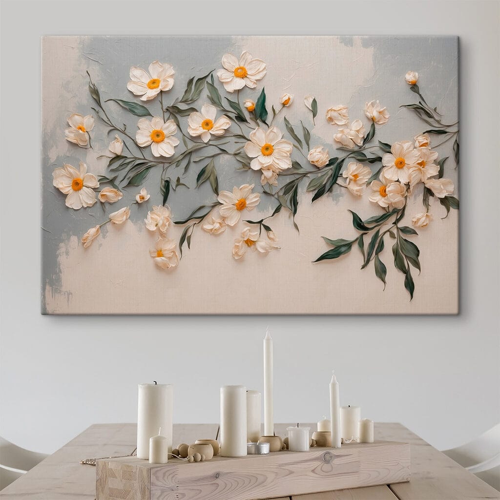Rameau en fleurs blanches — intérieur 4