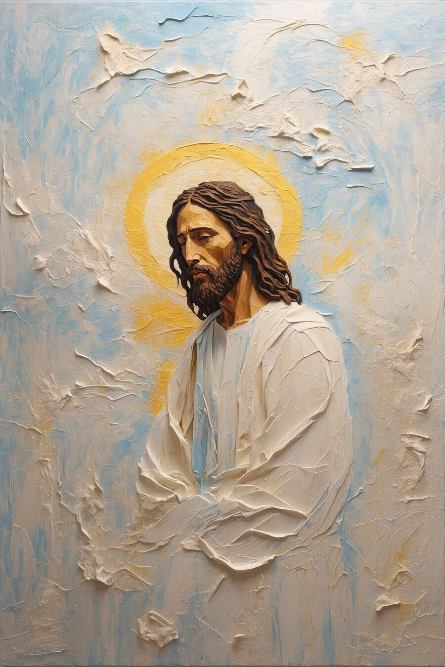 Jésus vêtu de lumière — motif complet