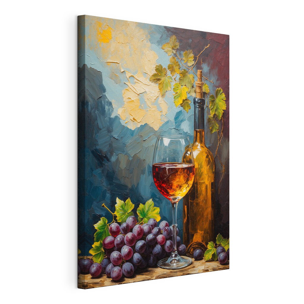 Vin et raisins — vue du produit