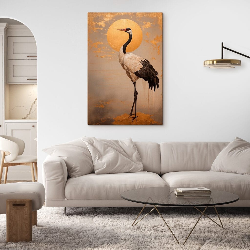 Grue au soleil doré — intérieur 2