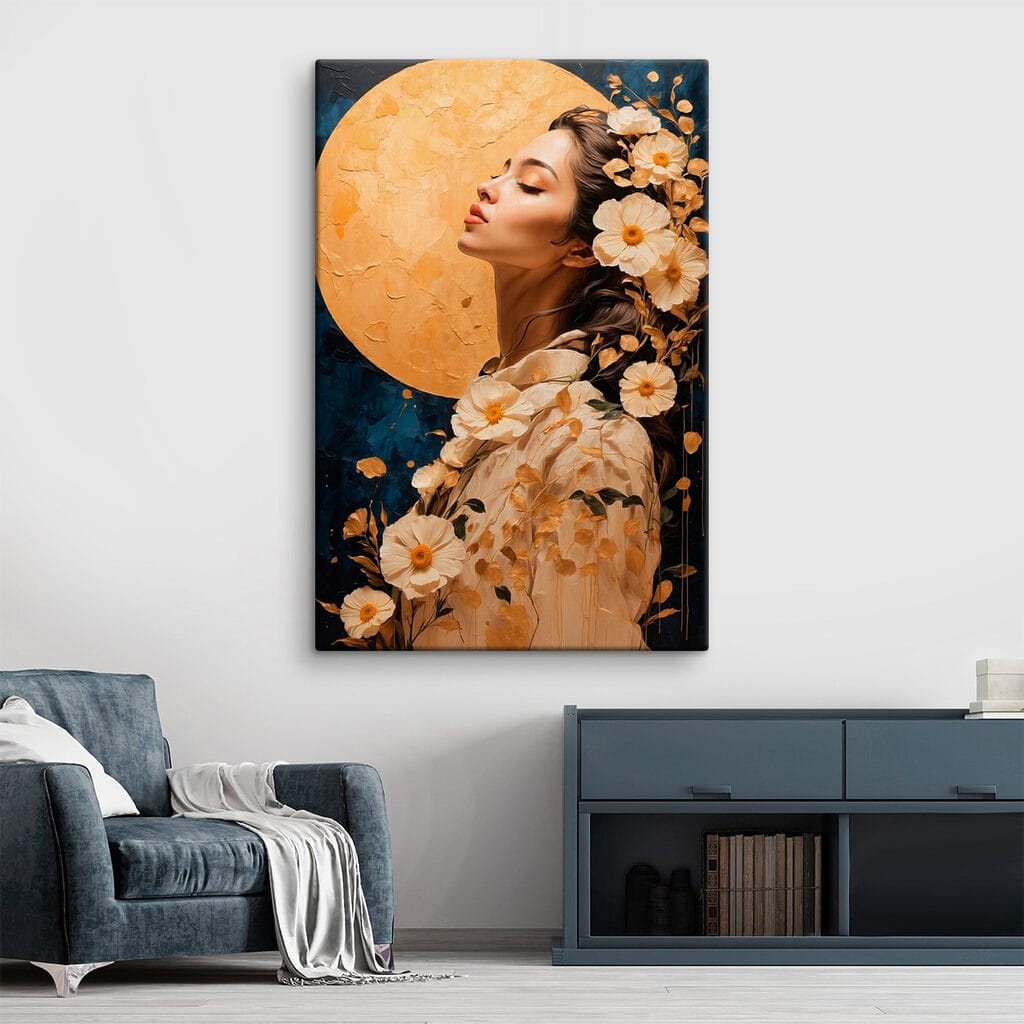 Robe fleurie, pleine lune — intérieur 2