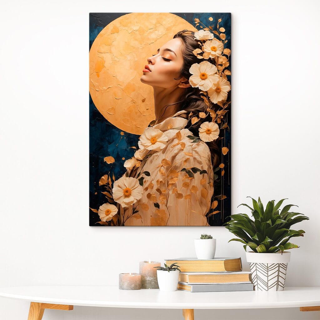Robe fleurie, pleine lune — intérieur 4