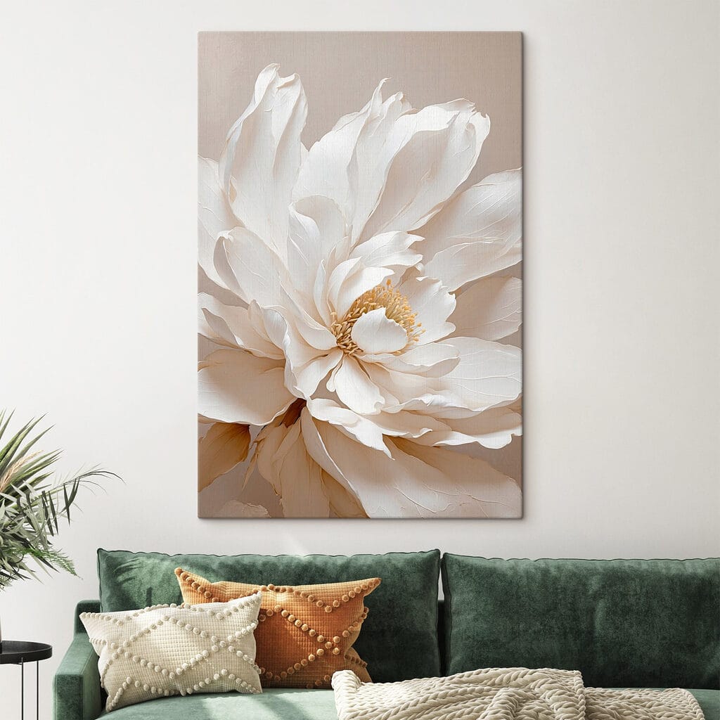 Pétales crème en éventail — intérieur 2
