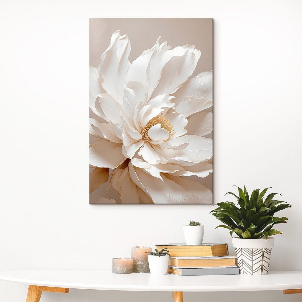 Pétales crème en éventail — intérieur 3