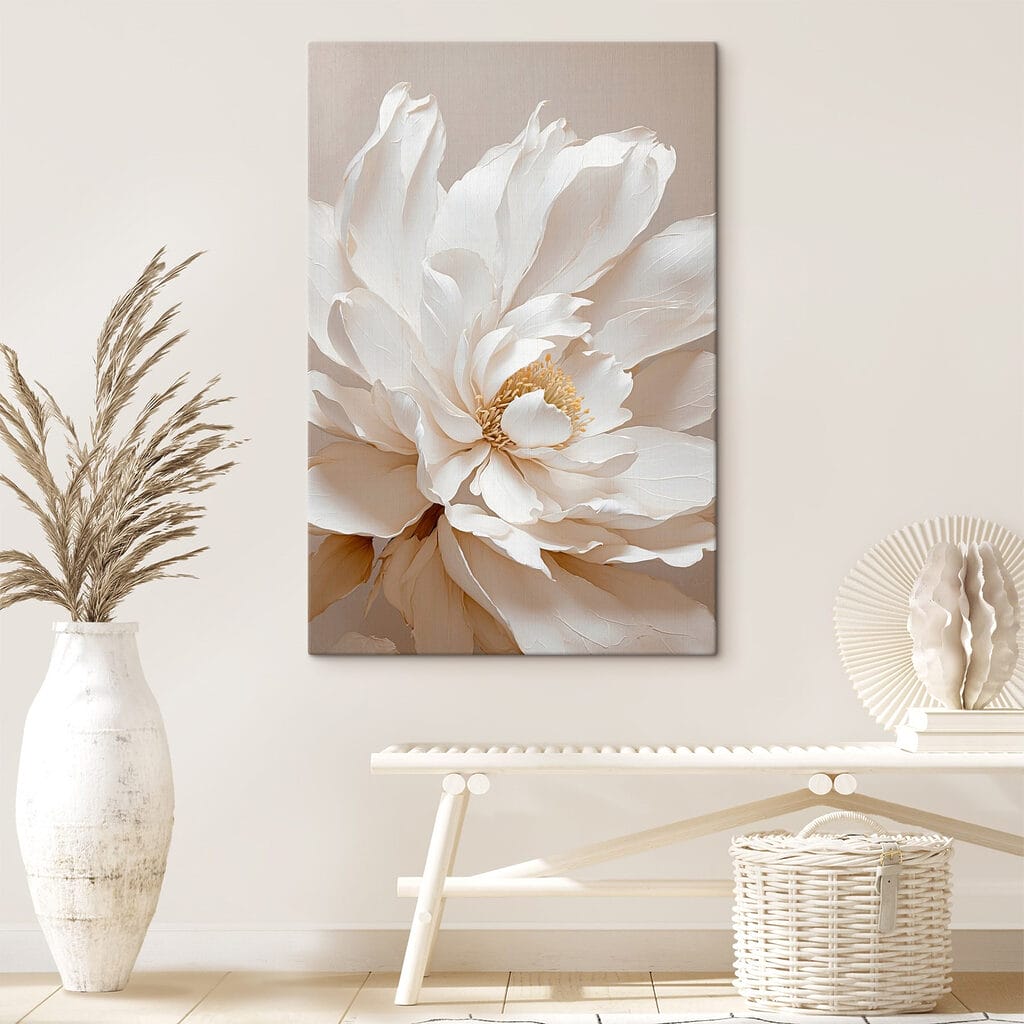 Pétales crème en éventail — intérieur 1