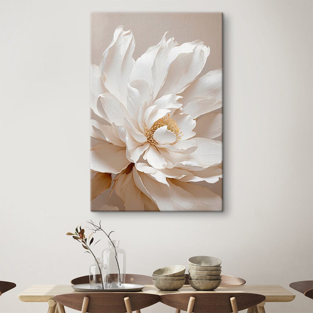 Pétales crème en éventail — intérieur 4