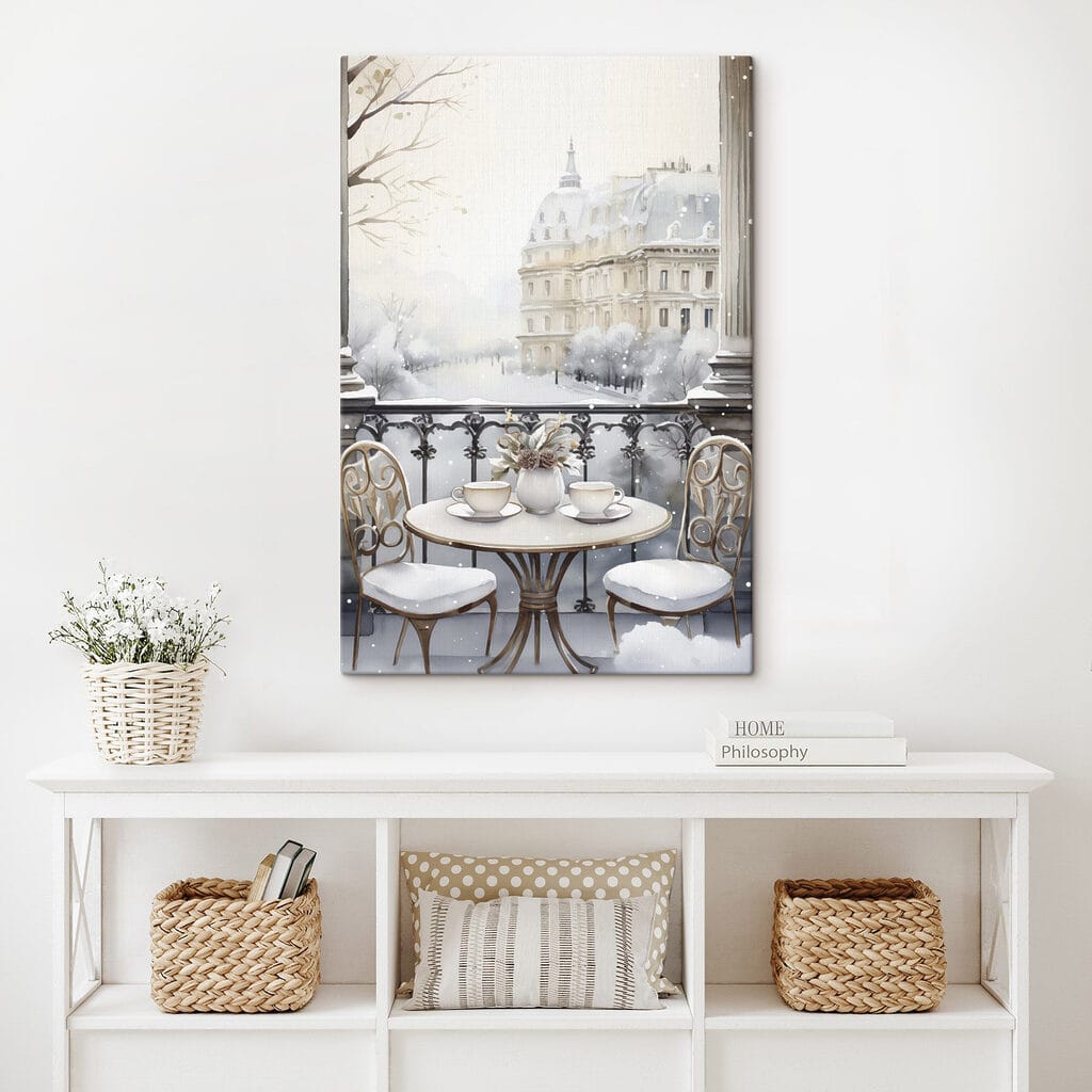 Terrasse enneigée parisienne — intérieur 2