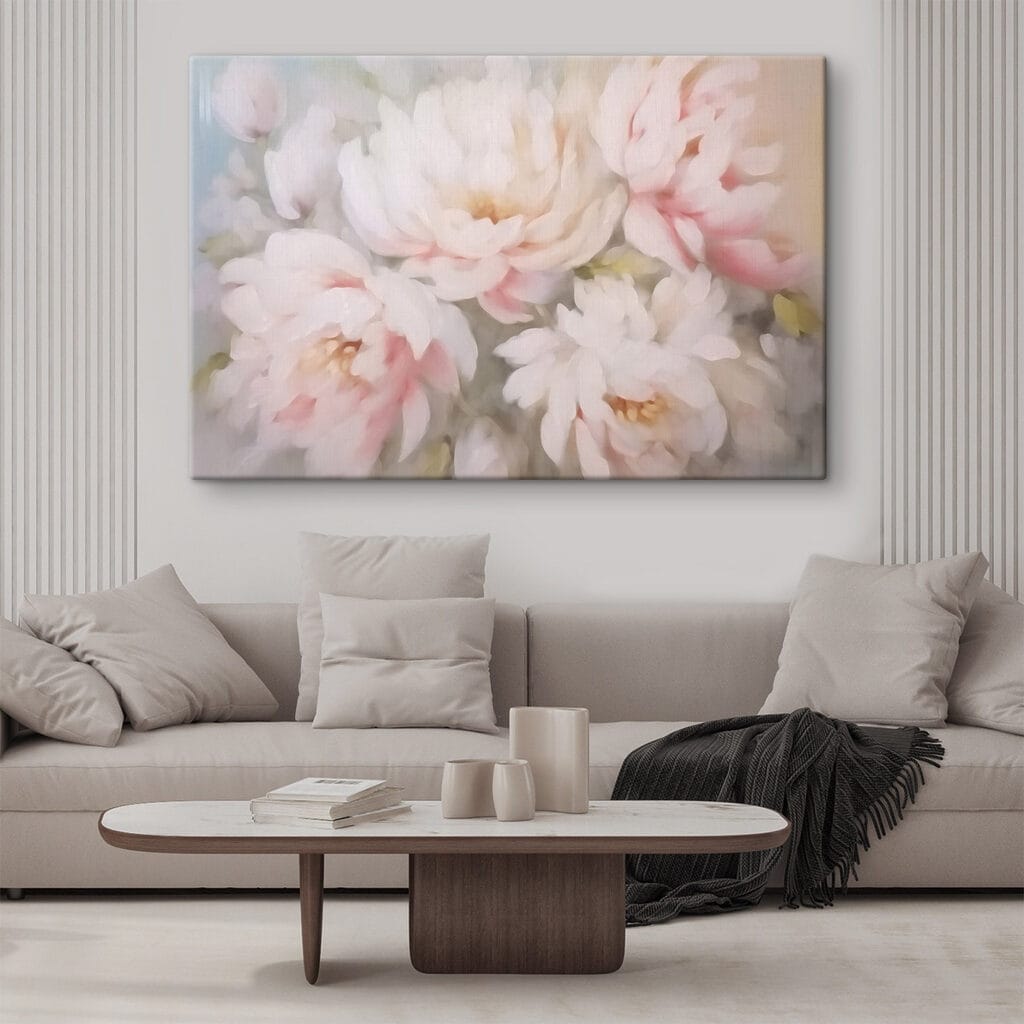 Pivoines voilées de rose — intérieur 2
