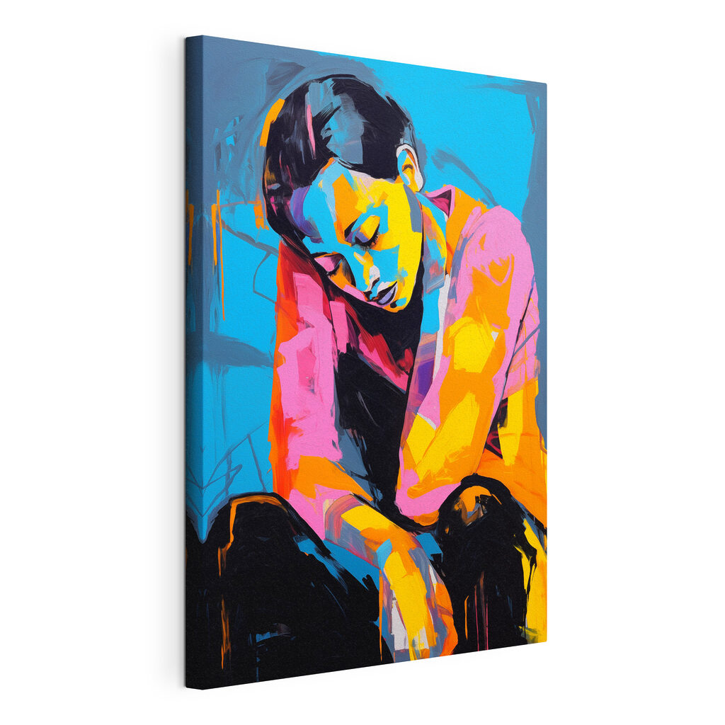 Figure assise en aplats — vue du produit