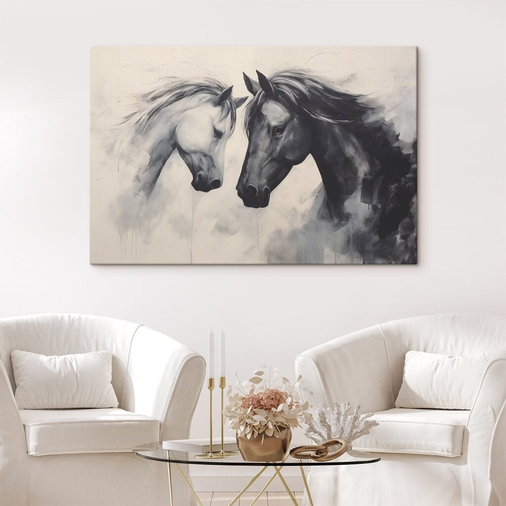 Chevaux dans la brume — intérieur 2