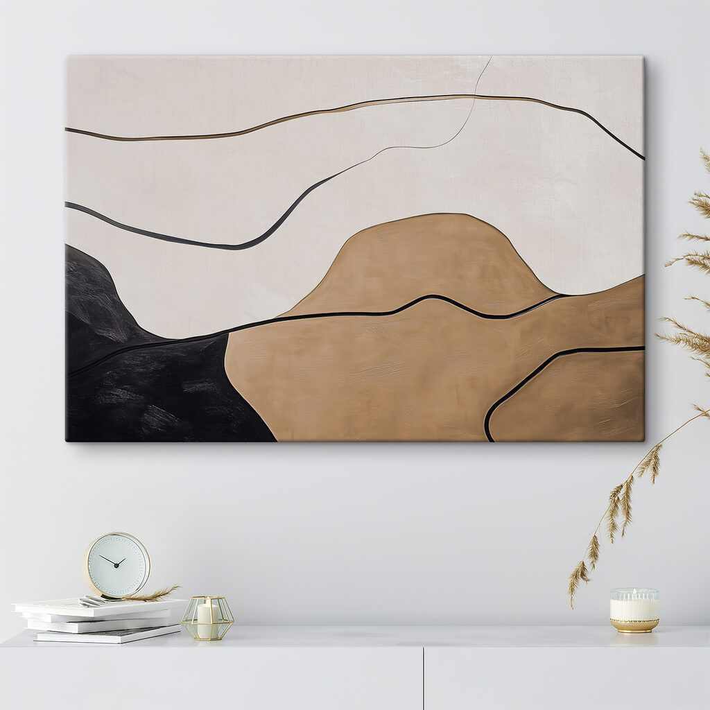 Lignes noires, tons sable — intérieur 1