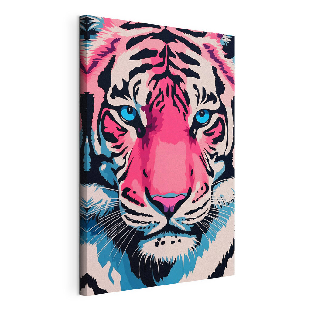 Tigre rose et bleu — vue du produit